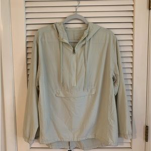 Tangerine 1/4 zip pullover jacket